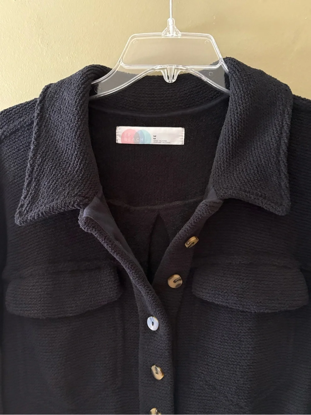 NWOT FREE PEOPLE CHENILLE ONESIE JUMPSUIT SIZE M BLACK